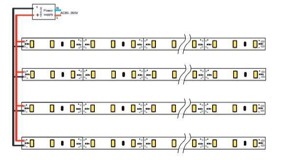 10mm 12V 30LEDs Low Power Consumption High Brightness SMD5630 LED Light Strip
