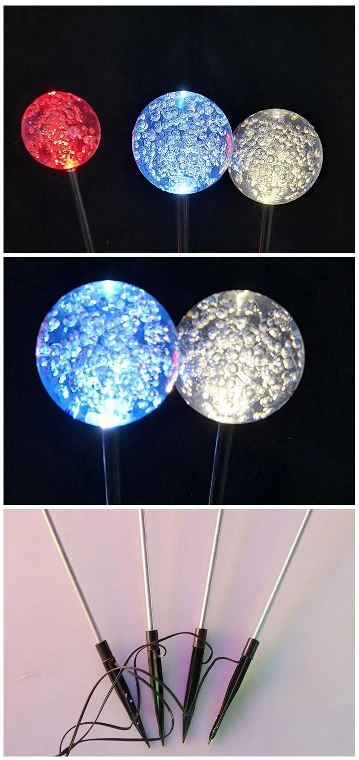LED Solar Luminous Bubble Ball Reed Lamp Landscape Decorative Lamp Outdoor Garden Lawn Lamp