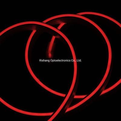 Customs Slim 6*12mm Silicone Tube 12V Flexible LED Neon Strip Neon Tube Light Outdoor