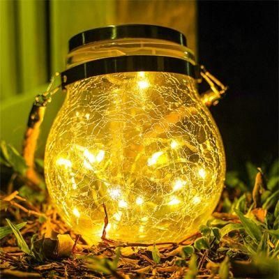 Waterproof Solar Powered Mason Jar Lights Warm Light for Outdoor