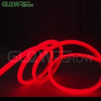 Red SMD 2835 100m Waterproof Flexible 360 Degree Round Flexible LED Neon Lights for Wall Home Party Decoration