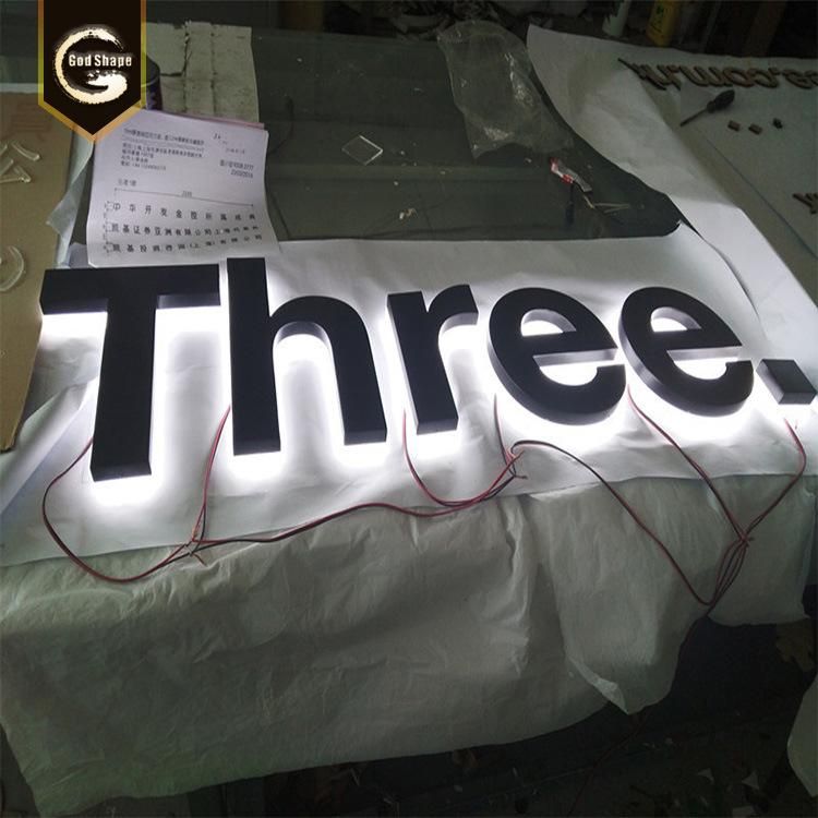 3D Lighting Acrylic Mini Channel LED Luminous Letter Sign
