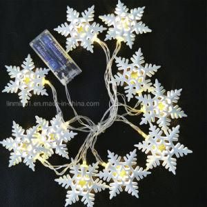 Custom Festival Products Snowflake LED String Lights for Christmas