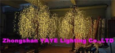 Yaye 18 Hot Sell 4608LEDs 2.5m Diameter 3m Height LED Lighted RGB Willow Tree with CE/RoHS