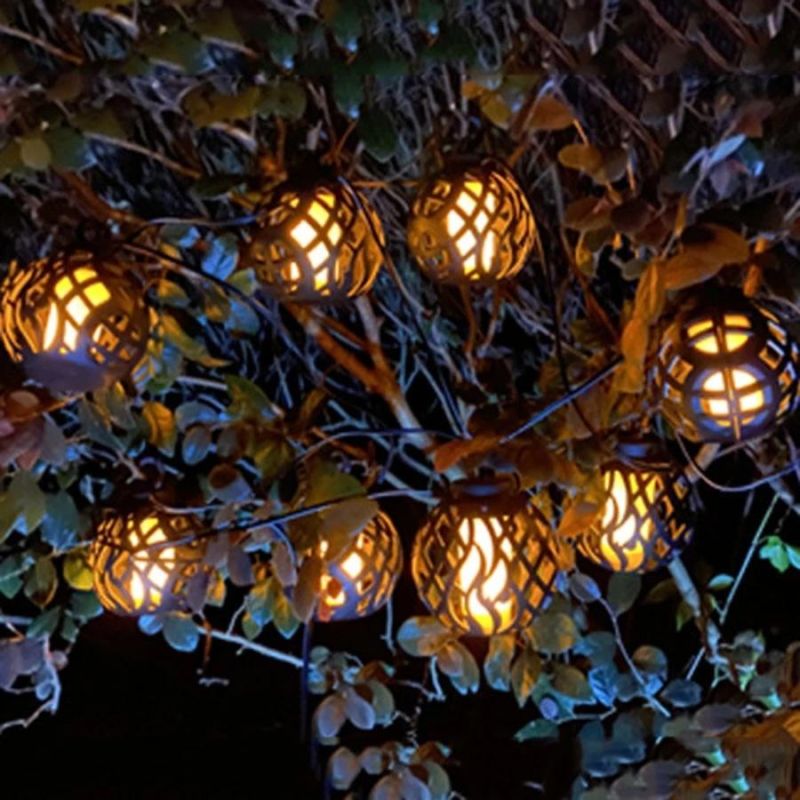 Solar LED String Lights Solar Lanterns Flame Lights