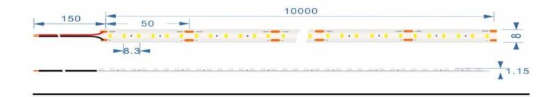 120LED/M DC24V Digital Control High Bright SMD2835 LED Tape Light Flexible Strip