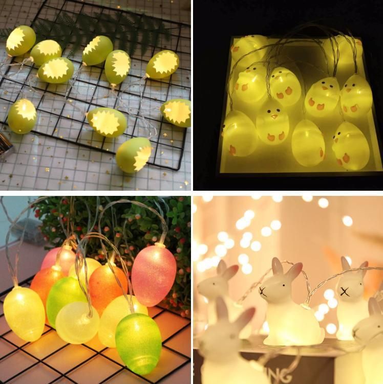 Easter Decorative Lamp Simulation Egg Shell Lamp String