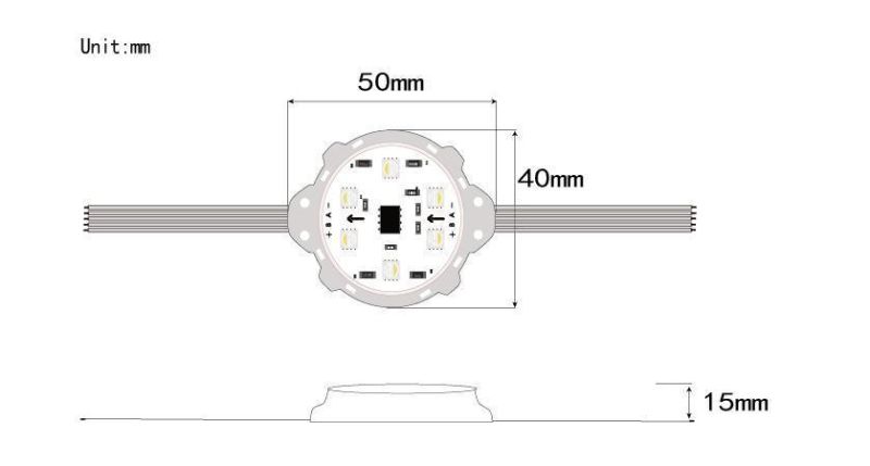 Customization RGBW LED Pixel Point Lamp Building Decoration Lights for Facade Lighting