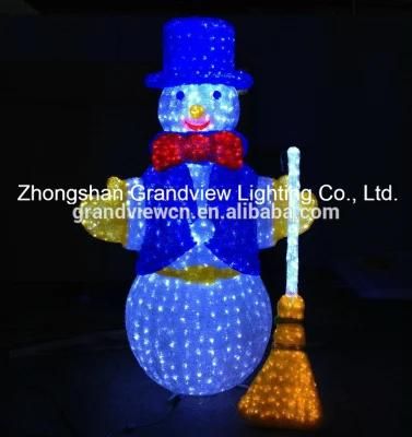 Plastic Light up Snowman, LED Snowman