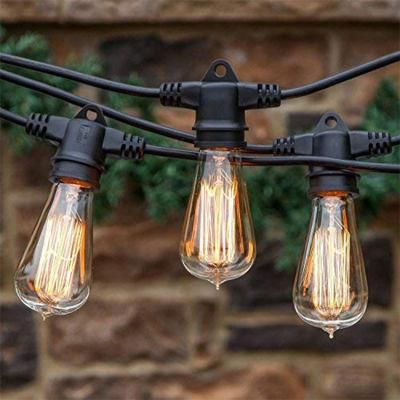 Vintage Cafe Outdoor Waterproof Decorative LED Festive Lighting String Lights