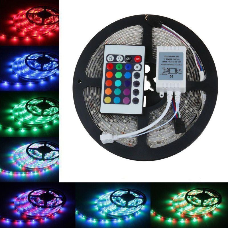 Color Changing 12V 24V 5050SMD RGB Remote Controller LED Flexible Strip Light