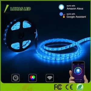 Tuya APP Contorlled RGB WiFi Smart Rope Light Flexible IP65 Waterproof LED Stirp Light for Christmas Decoration