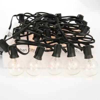 UL G40 25FT 25L Party Decoration Waterproof Tungsten String Light