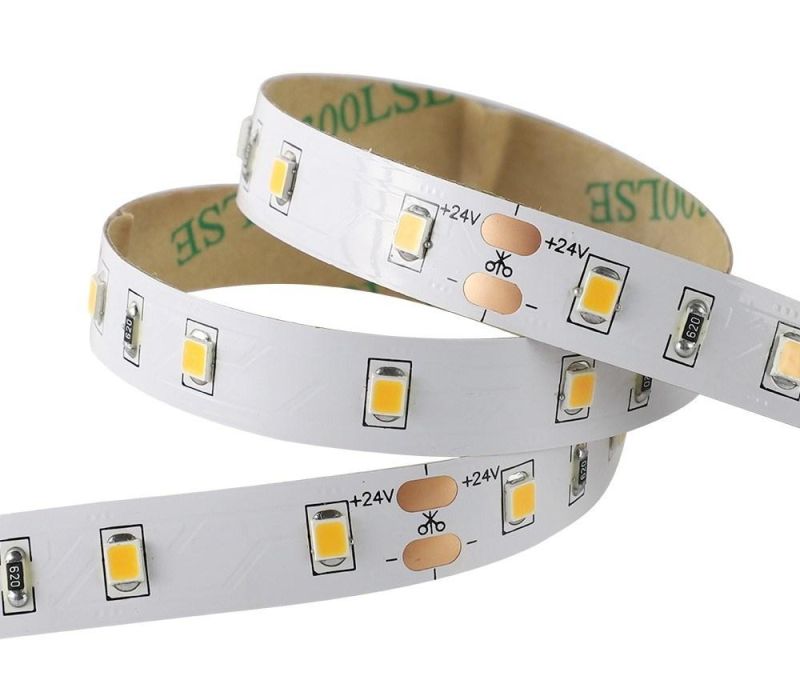 High Brightness 60LEDs/M 12W/M 2835 White Flexible LED Strip Light