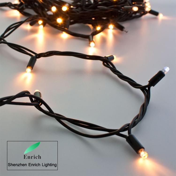 Waterproof LED String Rubber Wire Christmas Light for Birthday Wedding Party Bedroom Patio