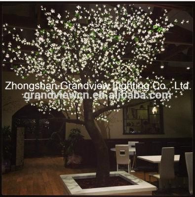 White Artificial Nature LED Cherry Blossom Tree Light for Shops
