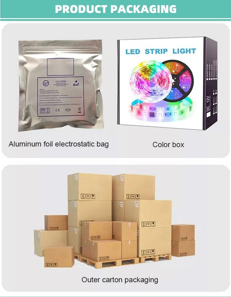 RGB Light Strip with Intelligent Remote Control and WiFi Control 5 Meter RGB LED Strip