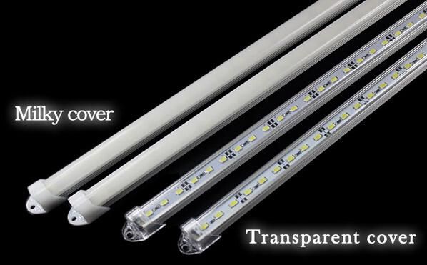 DC 12V 72 SMD 5730 Rigid LED Strip Bar Light with U Aluminium Shell +PC Cover