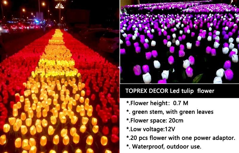 Toprex PU Material Artificial Tulip Flower