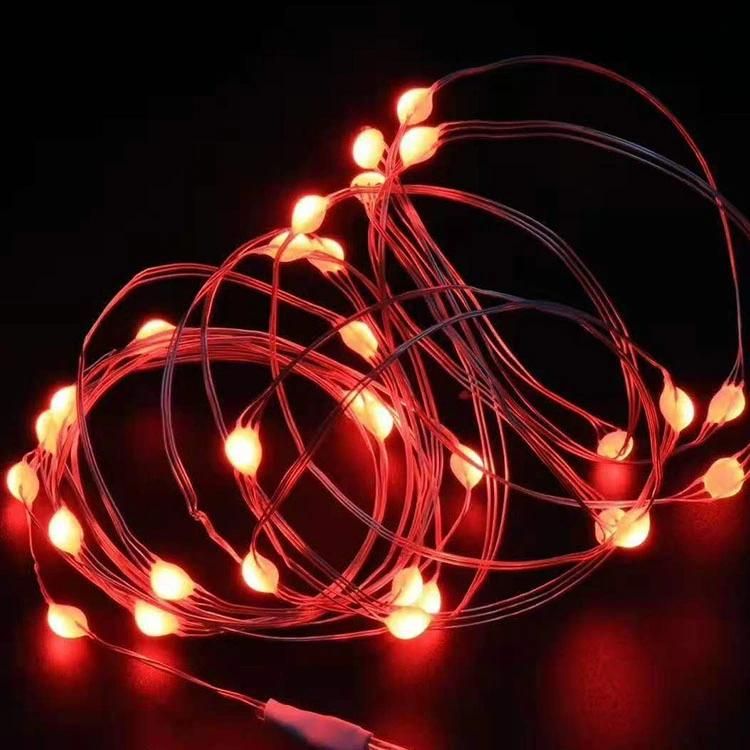 10m Remote Control and Battery Case Christmas Dimmed LED Light String