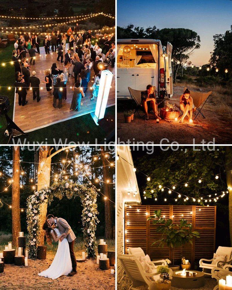 Outdoor String Lights Mains Powered 41FT/12.5m G40 Garden Festoon Light Waterproof Hanging Outside Lights for Garden Patio Bar