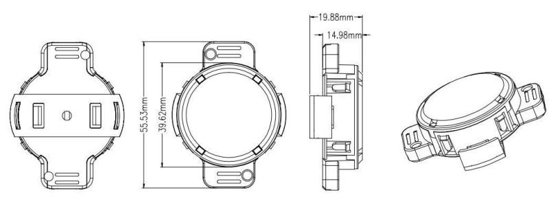 LED Hanging Llt Twist-Lock RGB Dome Light