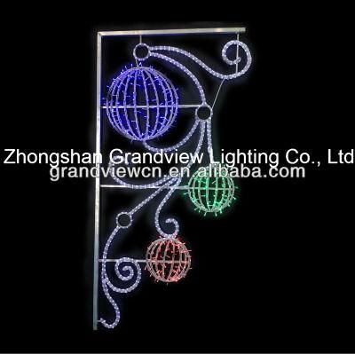 LED Street Decoration Rope and String Ball Motif Light