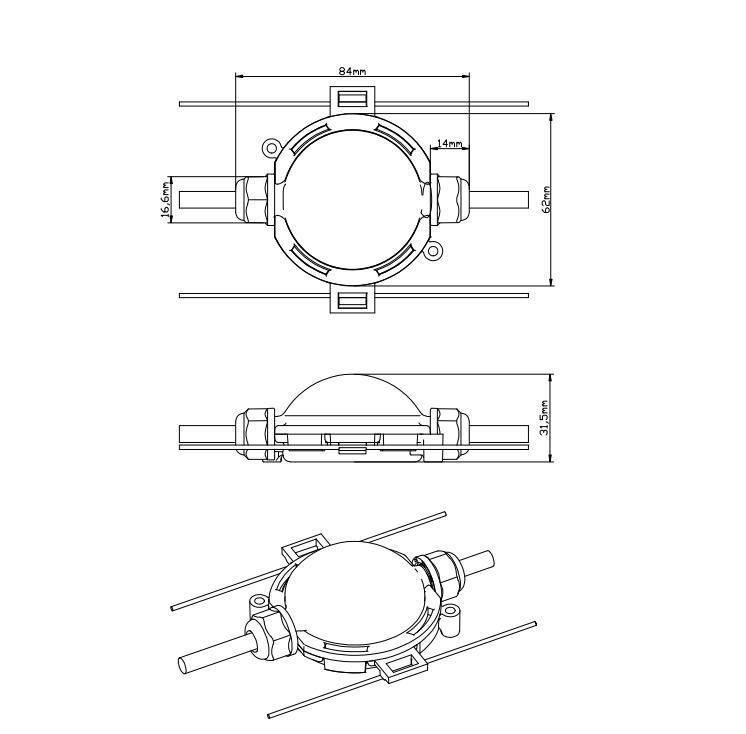 Pixel LED 62mm Building Lighting Music Show