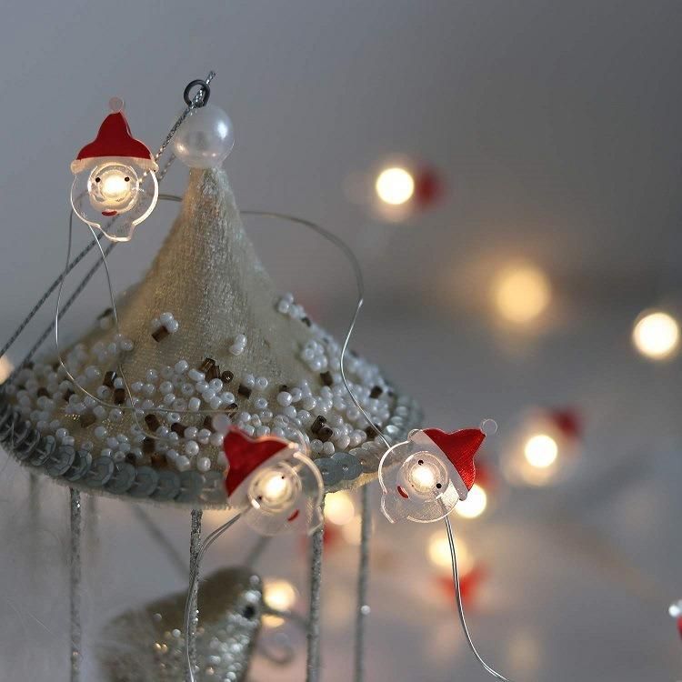 Battery Operated Christmas Stocking Micro Mini LED Copper Wire Fairy String Lights for Christmas Home Decoration