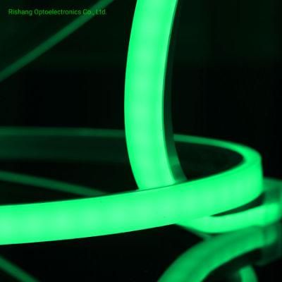 Green Conform to CE RoHS UL Outdoor Usage Silicon Gel Waterproof Decorative Lighting LED Flexible Square Neon Strips
