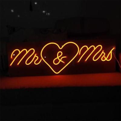 Drop Shipping Shop Neon Sign Wall Mounted Light Custom 12V Mr and Mrs Neon Sign
