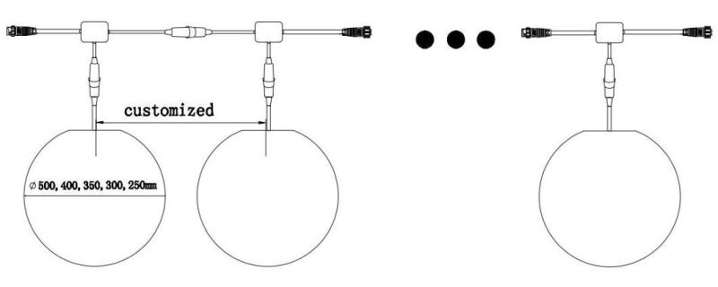 IP65 Low Voltage RGB Sphere Globe Light