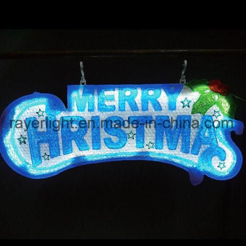 LED Merry Christmas Decoration Lights Personalized Christmas Ornaments