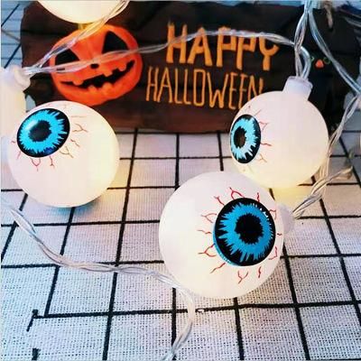 LED Halloween Horror Ghost Eyeball Lamp String Ghost Festival Bar Ghost House Atmosphere Decorative Lights