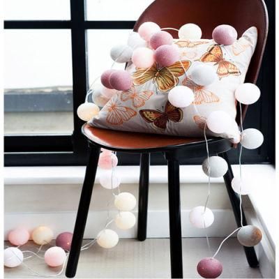 10 LED Cotton Ball String Light for Holiday Garland