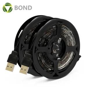 SMD5050 DC5V 2m/Roll Waterproof LED Strip Light for TV Decoration