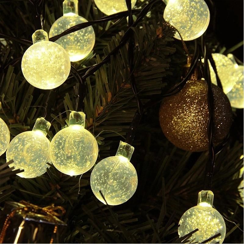 20LED Colorful Crystal Ball Solar Globe Fairy Lights