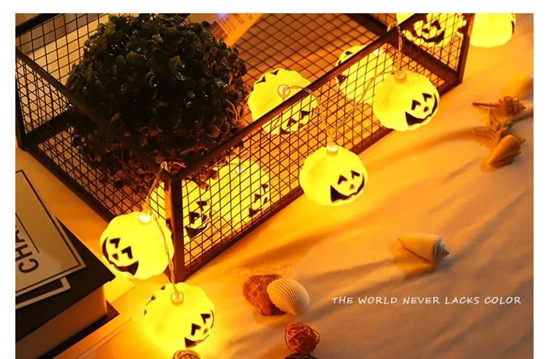 Outdoor Decorative Lamp Pumpkin Shaped Fashion Battery Lamp String