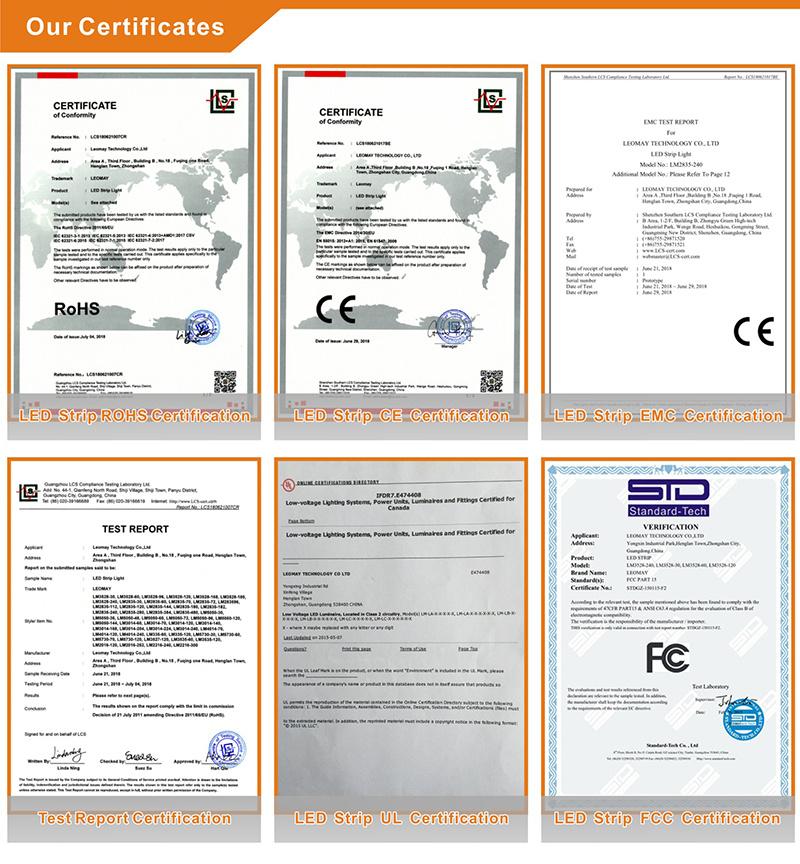 SMD5050 High Lumen LED Strips with CE RoHS certificates