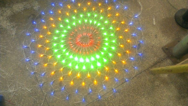 220V 110V Outdoor Holiday Decoration Color Changing Waving LED String Fishing Net Light