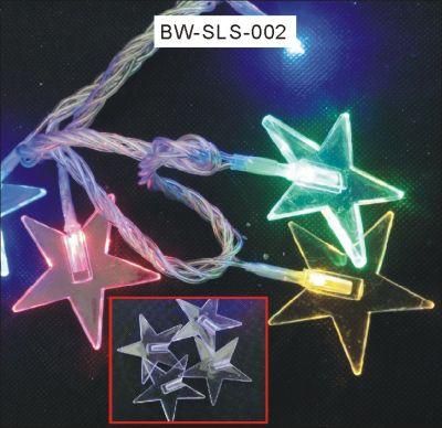 New Design Star Shape IP65 LED Light String for Holiday Christmas Decoration with CE RoHS