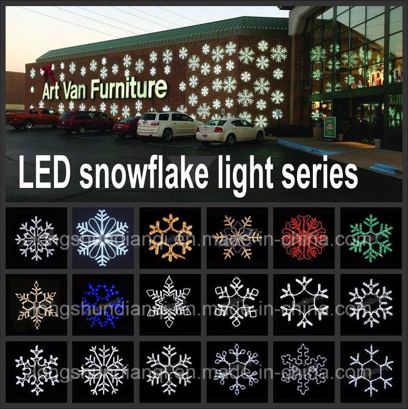 Waterproof LED Snowflake Christmas Lights for Plam Tree Decoration Outdoor
