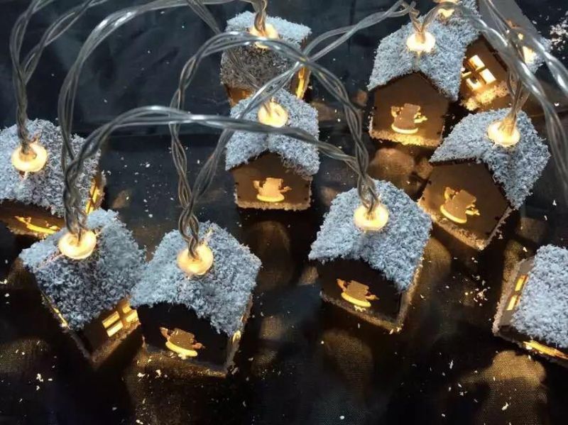 LED String Lights with Different Covers House