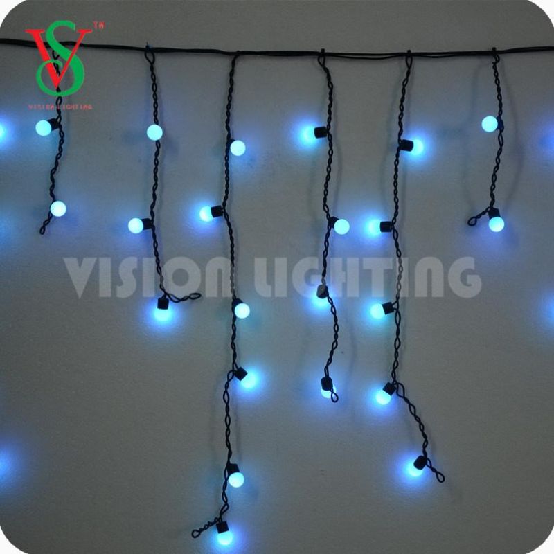 IP65 Christmas Decoration LED Ball Icicle String Light for Outdoor
