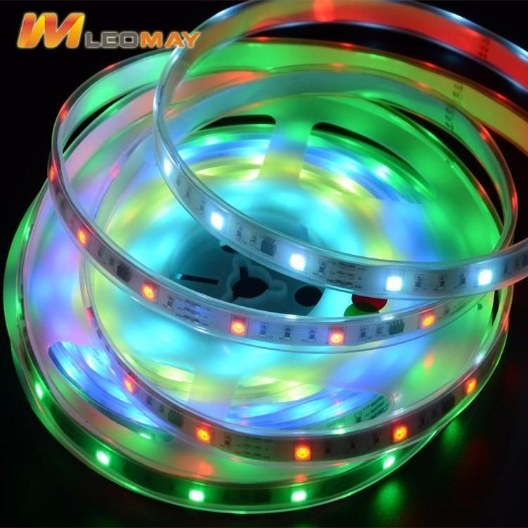 WS2811 Magic Color 30/48/60LEDs/m DC12V Digital RGB Addressable LED Strip with CE RoHS FCC Certification