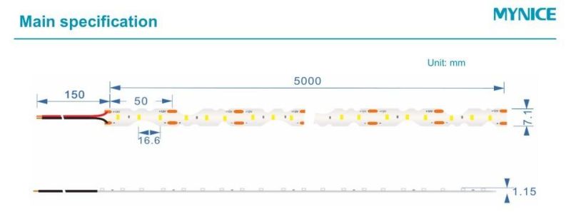Super Long Welding-Free 30LEDs/M DC12V S Type Linear LED Flexible Strip