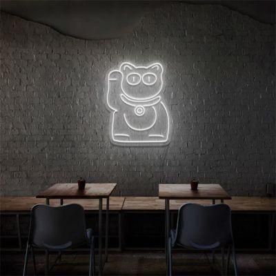 Custom Neon Sign New Advertising Design Silicone Tube China Cat LED Neon Sign
