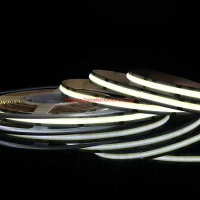 IP65 Waterproof Seamless Light UL CE DC24V 4000K CRI&gt;90 3step 10W 900lm COB LED Strip