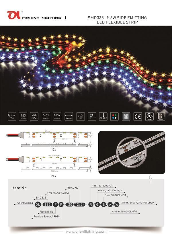 Flexible Strip-120 LEDs/M LED Strip Lighting for Decoration