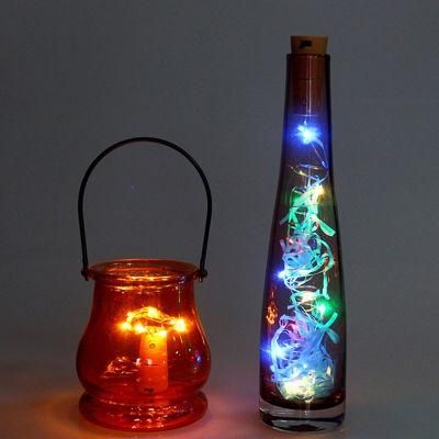 LED Copper Wire String Light with Bottle Stopper for Glass Craft